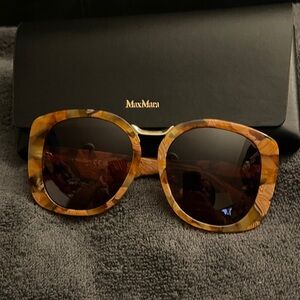 MaxMara Women's Bridge Rx Havana Sunglasses New MM0092 56E 55